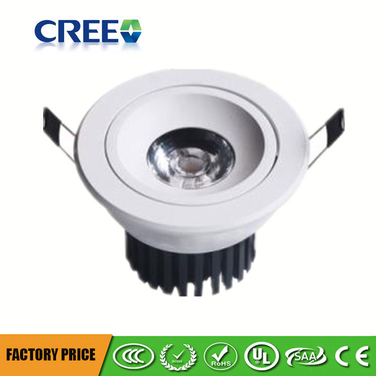 3.54in 10Watt Lens LED COB Ceiling Light - High CRI LED Downlight - CREE Chips-Triac Dimmable - 1600 Lumens